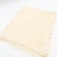 ローラアシュレイ スカーフ ストール ブランド 透かし編みニット レディース アイボリー Laura Ashley 【中古】のサムネイル