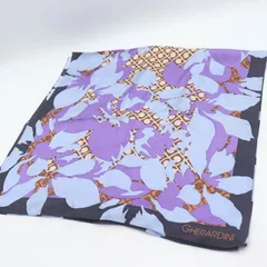 ゲラルディーニ スカーフ ブランド 花柄 シルク 日本製 レディース パープル GHERARDINI 【中古】のサムネイル
