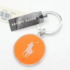 ポロ・ラルフローレン キーホルダー ブランド ロゴマーク レディース メンズ オレンジ POLO RALPH LAURENのサムネイル