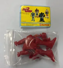 バンダイ ミニプラ プラレス3四郎 パート2 ザ・魔人 赤色 (レッド)単品 （当時物）新品未使用 送料込のサムネイル