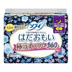 5 お徳用 5 セット ソフィ はだおもい 極うすスリム特に多い日の夜用 36cm 羽つき 12枚入×5セットのサムネイル