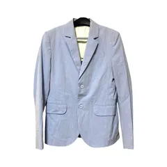  【美品】CARVEN カルヴェン テーラードジャケット　スーツジャケット　コットンジャケット　水色　ブルー　レディース　38 無地　ノッチドラペル　センターベント　オシャレ　爽やか【MAN24】のサムネイル