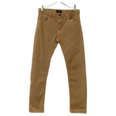  【美品】Just Cavalli ジャストカヴァリ コットンストレッチパンツ　カラーデニム　キャメル　茶色　メンズ　サイズ28 無地　5ポケット　オシャレ【MAN24】のサムネイル