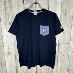 LUPO DI MARE SINA COVA シナコバ ネイビー 日本製 半袖 ポケット Tシャツ TEE メンズ S サイズのサムネイル