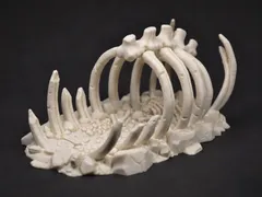 太古の骨　3Dプリント樹脂製アクアリウム装飾　　置物　テラリウム装飾ディスプレイのサムネイル