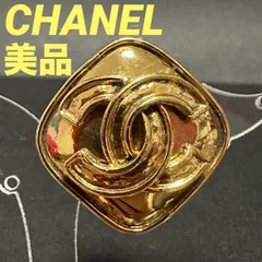 美品　シャネル　CHANEL　イヤリング　ココマーク　ヴィンテージ　大人気　定番　ひし形　メタル　94P　マメ有　GP　ゴールドのサムネイル