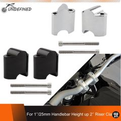 ハーレー スポーツスター XL1200X XL1200XS 用 48 2インチ ハンドルバーライザー オートバイハンドルバー高さ調整ブロックキット ブラック
