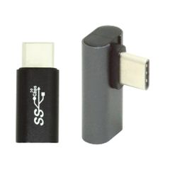 新品 NFHK 2個/ロット ロープロファイル 角度付き & ストレート USB 3.1 Type C オス - USB-C メス 電源データ 10Gbps アダプター NSスイッチ&電話用