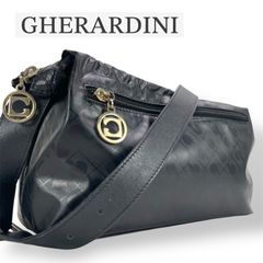 GHERARDINI ゲラルディーニ ソフティ ショルダーバッグ 総柄 白黒 