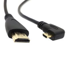 新品 Swehoo Cablecc直角90度マイクロHDMI-HDMIオスHDTVケーブル（携帯電話、タブレット、カメラ用）