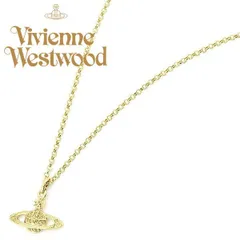 Vivienne Westwood ヴィヴィアン ネックレス イエローゴールドオーヴ MINI BAS RELIEF 63020086/R121 ギフト プレゼント 誕生日のサムネイル