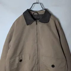 【L.L.Bean/エルエルビーン】 A2 A-2型 スイングトップ ハンティングジャケット 襟レザー fのサムネイル