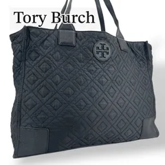 【美品】Tory Burch ELLA トリーバーチ トートバッグ ハンドバッグ エラ キルティング ナイロン レザー ブラック 黒 A4 大容量 ダブルTロゴ レディース カバン 美品 本物 鞄 肩掛け ビジネス マザーズバッグ 旅行