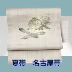 極美品＞夏帯 絽 名古屋帯 櫛・簪模様 - メルカリ
