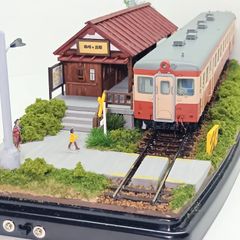 HOゲージ/非電化ローカル国鉄の機関区給炭所ジオラマ展示台 - メルカリ