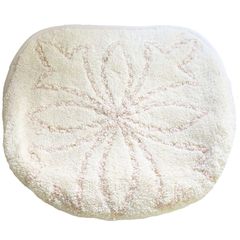Sybilla casa トイレフタカバー普通マットアトーチャベージュ 花柄