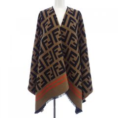 FENDI フェンディ ズッカ柄 ウールシルク ポンチョ ケープ FF - メルカリ