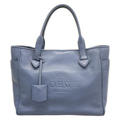 極美品•希少カラー】ロエベ ヘリテージ パープル トートバッグ 型押し 