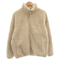 ユニクロ UNIQLO ファーリーフリースフルジップジャケット ブルゾン L ベージュ /FFのサムネイル