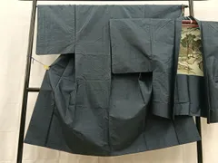 平和屋着物□男性 本場大島紬 アンサンブル 80亀甲 総詰め 正絹 逸品