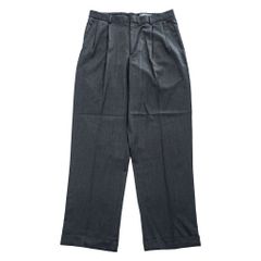 00s〜 Eddie Bauer リネン混 タック ワイド スラックス ネイビー