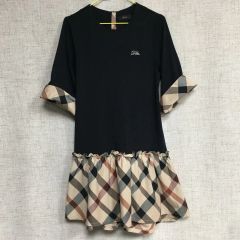 FENDI KIDS チェック柄 パフスリーブ ワンピース - メルカリ