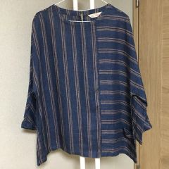 うさとの服 ストライプ プルオーバー usato うさと - メルカリ