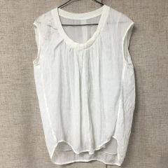ミズイロインド リネン ガーゼ チュニック ワンピース 縮緬の様な
