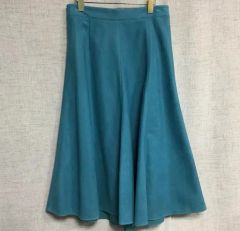美品 BLAMINK ブラミンク トラペーズスカート ターコイズ 38 日本製