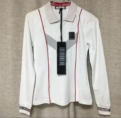 残り2点・値下】G/FOREレディースゴルフウェア・ハイネック 白 M