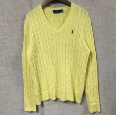 POLO RALPH LAUREN ケーブルニット 半袖☆レモンイエローM - メルカリ