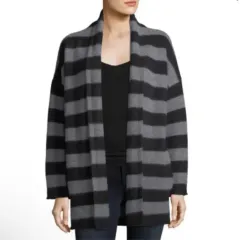 Vince ヴィンス カシミア100 ストライプ カーディガン XSのサムネイル