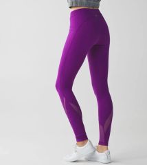 お値下げ‼️Lululemon パープル メッシュ レギンス - メルカリ