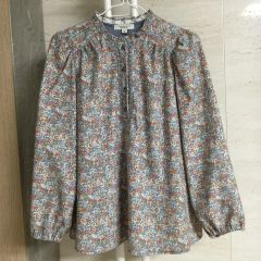 美品 ミスエディコレクション 花柄 リバティ風 長袖 ブラウス トップス