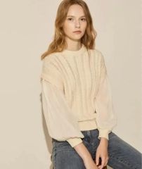 新品未使用】ELBORN 透かし編み 長袖ニット ホワイト 新品未使用
