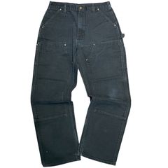 カーハート ダブルニーパンツ carhartt ペインターデニム W36×L32 フェード】W36 L32 carhartt ダブルニーペインターパンツ デニム