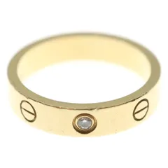 Cartier (カルティエ) ミニラブリング 1PD ダイヤモンド Au750 K18YG #51 リング 指輪 イエローゴールドのサムネイル