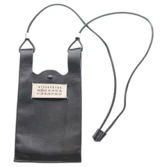Maison Margiela11 (メゾンマルジェラ) Maison Margiela 11 フォンポーチ ショルダーバッグ ミニバッグ ブラック レザーのサムネイル