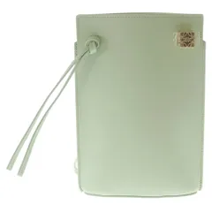LOEWE (ロエベ) ダイスポケット ショルダーバッグ ポシェット ポーチ 2Way クラシックカーフ レザー ゴールド金具 グリーン C630R12X01のサムネイル