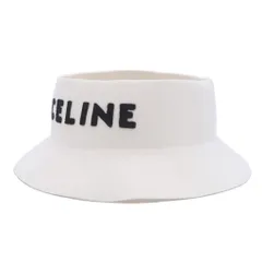 CELINE (セリーヌ) クラウンレスハット 帽子 ブランドロゴ 2AUV3749Q ホワイトのサムネイル