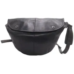 Yohji Yamamoto POUR HOMME (ヨウジヤマモト プールオム) ホースレザー クロスボディショルダーバッグ ブラック HZ-I02-772のサムネイル