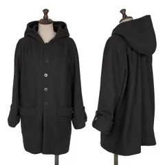 アーペーセーA.P.C. ロールアップスリーブウールフーデッドジャケット 濃紺XSのサムネイル