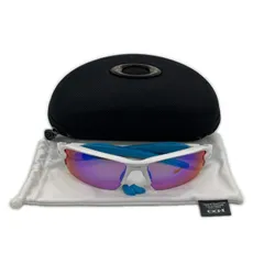 中古 オークリー OAKLEY サングラス 白 フラック 2.0 プリズムレンズ アジアンフィットのサムネイル