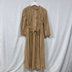 ピンクハウス すずらんとマーガレット 前開き ワンピース ピンタック