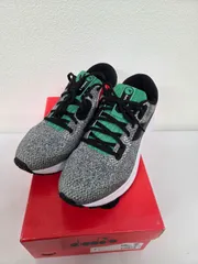 diadora ディアドラ KURUKA 5 ランニングシューズ シルバー×ブラック×グリーン 26.5cm 新品未使用タグ付きのサムネイル
