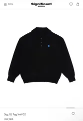 ADER ERROR SIGNIFICANT ニット 02 ブラック Mのサムネイル