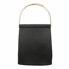 【6fc4253-h】カルティエ ハンドバッグ トリニティ レザー ブラック ゴールド/シルバー金具【中古】レディースのサムネイル