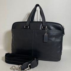 2606-7｜コーチ 2WAYビジネスバッグ レザー ブラック - メルカリ