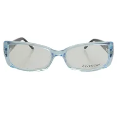 GIVENCHY ジバンシィ VGV 704 クリアフレーム サイドロゴ刻印 メガネ 眼鏡 フレーム：ブルー系　レンズ：クリア【中古】のサムネイル