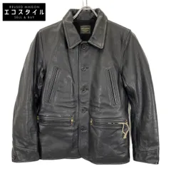 GLADHAND　グラッドハンド　BYGH-16-AW-04 Good Fellows ステアハイドオイルレザー カーコート　Sのサムネイル